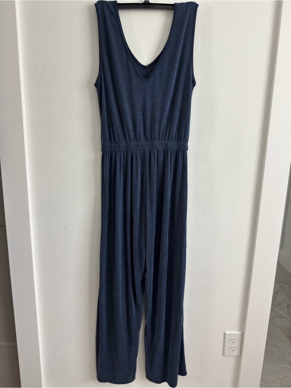 Nicole Miller Blue Sleeveless Wide Leg Jumpsuit Sz small Dark blue - Picture 4 of 6